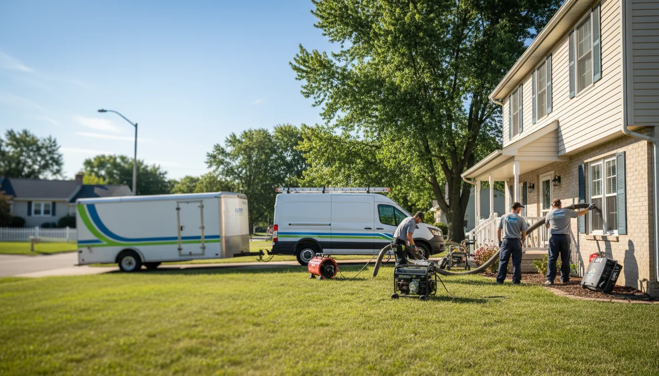 Flooded Basement Restoration And Cleanup With Repair in Woodland, MI near me